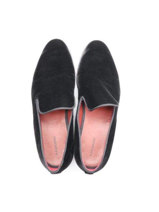 Magnanni Dorio Men\'s 11.5 Black Velvet Slip On Venetian Loafers Formal main image 8
